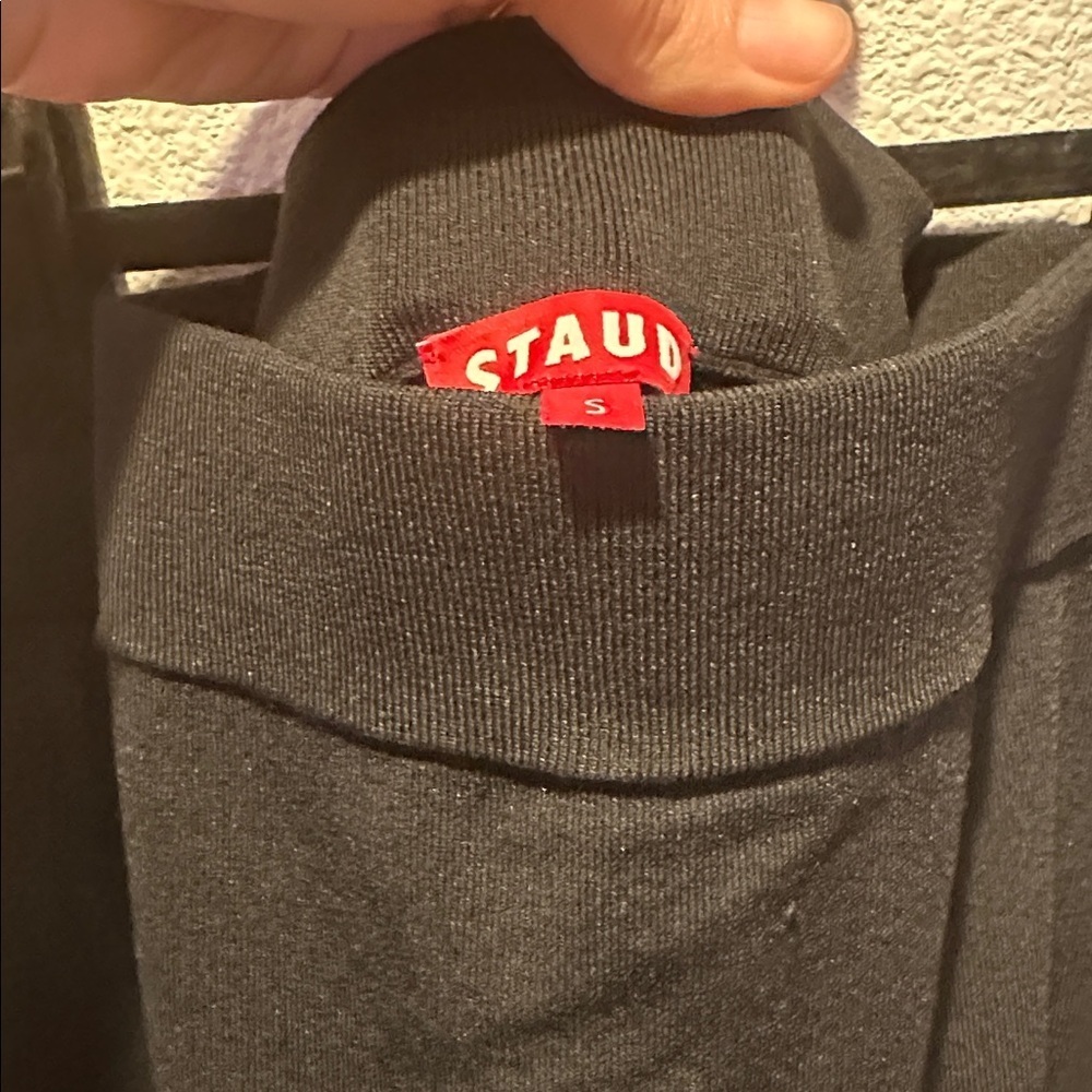STAUD Black Pencil Skirt with Multicolor Hem - Picture 5 of 6